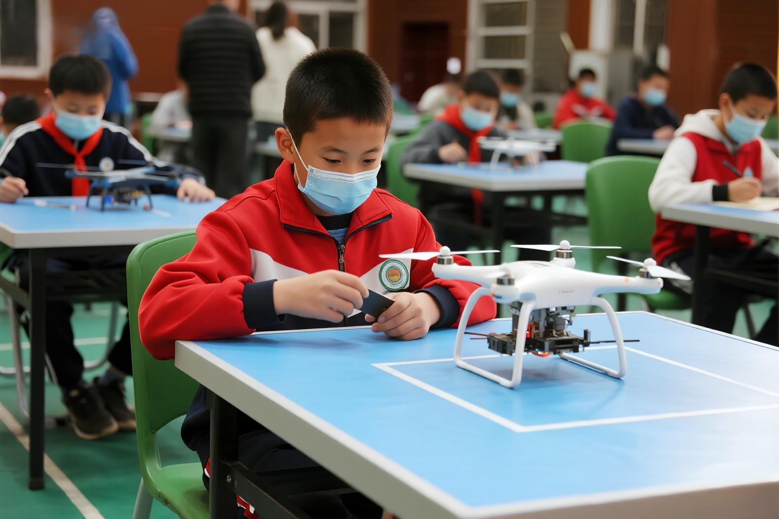 巴州首届青少年人工智能无人机大赛点燃科技梦想