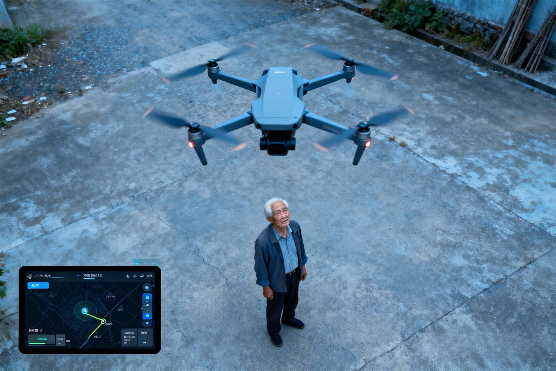 重庆警方无人机13分钟锁定走失老人