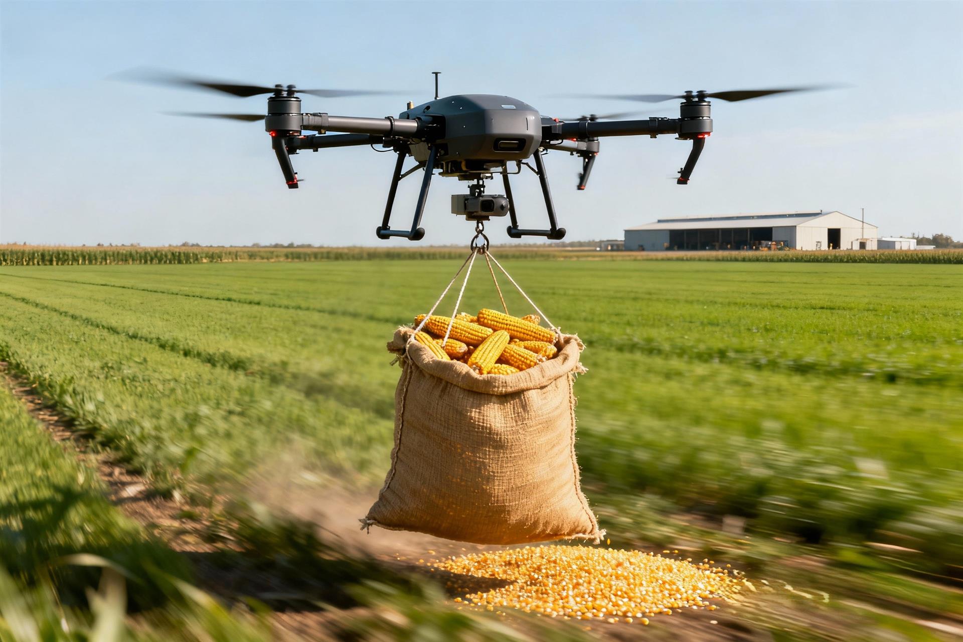 无人机开启玉米转运新模式 智慧农业迈入新阶段